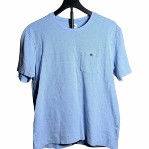 Zara Sky Blue Short Sleeve Tee: Large